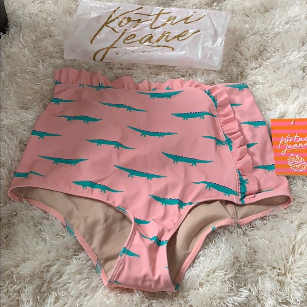 Kortni Jeane Cascade High Waisted Swim Bottoms